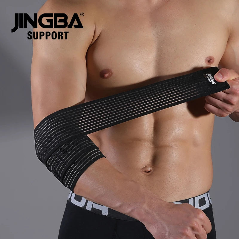 1 Pcs Adjustable Weightlifting Elbow Protector Elastic Straps For Fitness Bodybuilding Gym Workout Training Support Elbow Pads B