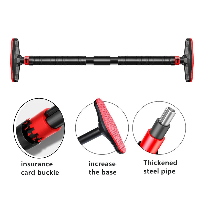 400kg Adjustable Door Horizontal Bars Exercise Home Workout Gym Chin Up Training Pull Up Bar Sport Fitness Equipments